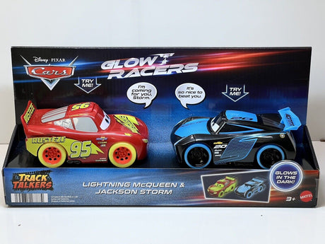 Disney / Pixar Cars Glow Racers Lighting McQueen & Jackson Storm Vehicle 2-Pack (Glow-in-the-Dark)