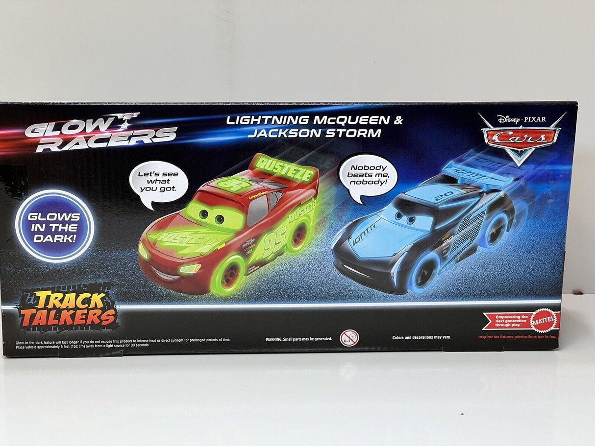 Disney / Pixar Cars Glow Racers Lighting McQueen & Jackson Storm Vehicle 2-Pack (Glow-in-the-Dark)