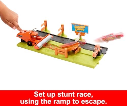 Disney Pixar Cars Frank Escape and Stunt Race Playset