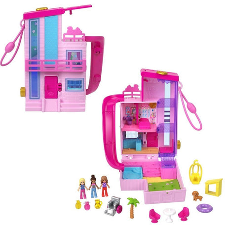 Polly Pocket Barbie Dreamhouse Compact Dollhouse Playset