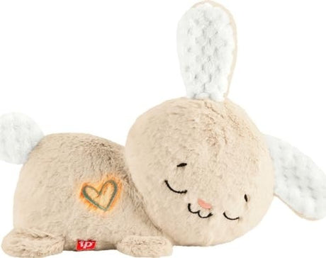 Fisher-Price Soothe Settle Bunny Plush Baby Toy Customizable Sound Machine with Motion - Multi-Color