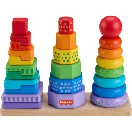 Fisher-Price Wooden Stacking Shape Sorter