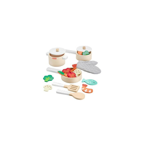 Fisher-Price Wooden Pots & Pans Set