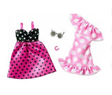 Barbie Fashion 2 Pack Asst. Black & Pink Spotted