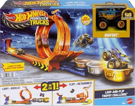 Hot Wheels Monster Trucks Loop & Flip Trophy Challenge - Bigfoot