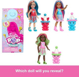 Barbie Chelsea Pop Reveal Doll Set, Shakes Series With 5 Surprises Including Scented Small Doll, Pop-it Pet & Color Change (styles May Vary)