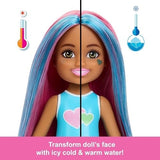 Barbie Chelsea Pop Reveal Doll Set, Shakes Series With 5 Surprises Including Scented Small Doll, Pop-it Pet & Color Change (styles May Vary)