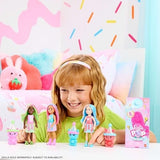 Barbie Chelsea Pop Reveal Doll Set, Shakes Series with 5 Surprises Including Scented Small Doll, Pop-It Pet & Color Change (Styles May Vary)