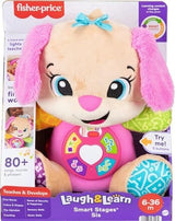 Fisher-price Baby Toy Laugh & Learn Smart Stages Sis Musical Plush With Lights & Learning Songs For Infants Ages 6+ Months