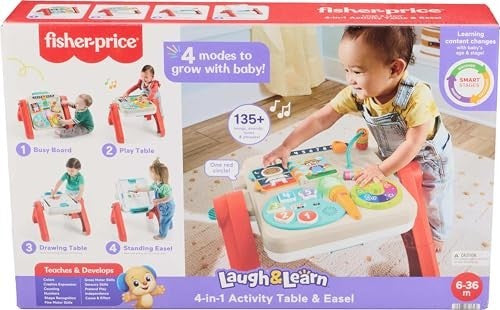 Fisher-Price 4-in-1 Activity Table & Easel