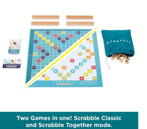 Scrabble Wooden Tiles & Racks