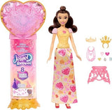 Disney Princess Reveal Belle Fashion Doll & Accessories With 8 Surprises
