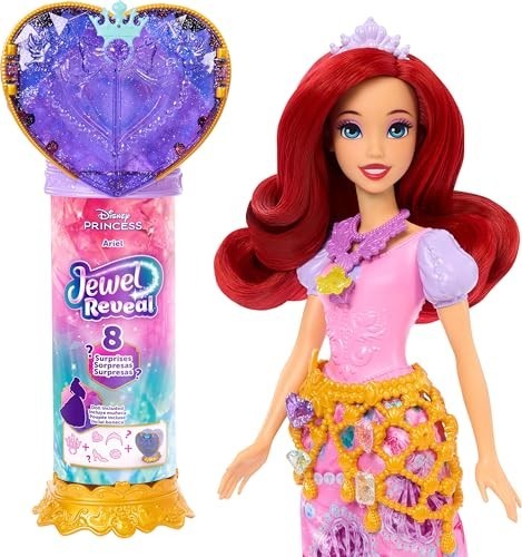Disney Princess Reveal Ariel Fashion Doll & Accessories With 8 Surprises
