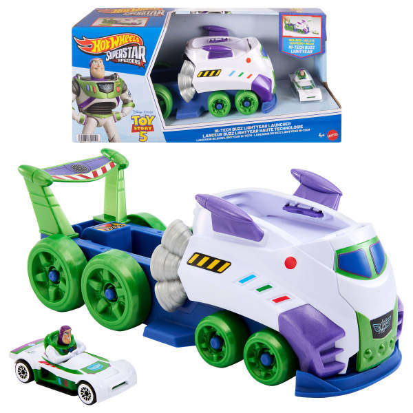 Hotwheels Superstar Speeders Hi-Tech Buzz Lightyear Launcher