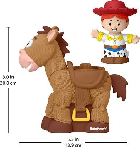 Fisher-Price Little People Disney Pixar Toy Story Bobbin’ Bullseye Horse & Jessie