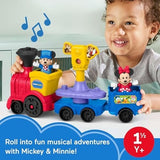 Fisher-Price Little People Disney Jr Mickey & Minnie Musical Train Toddler Toy With 2 Figures