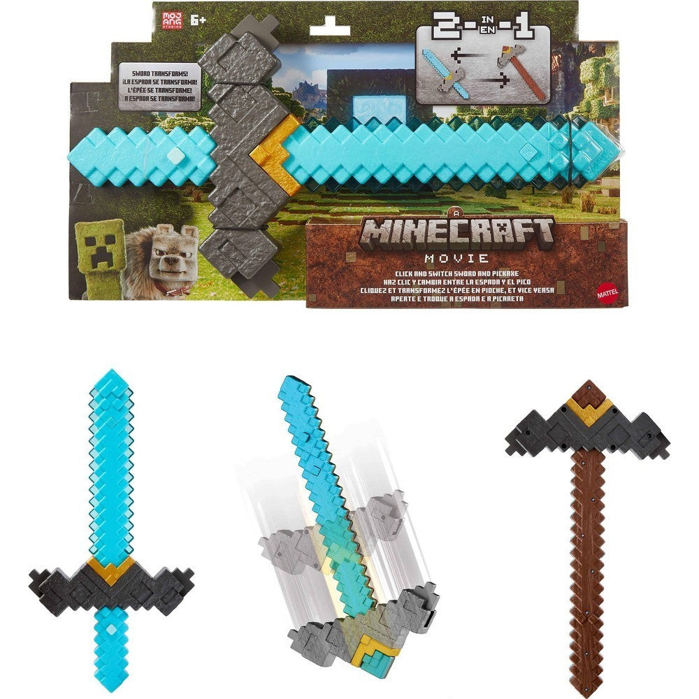 Minecraft Click And Switch Sword And Pickaxe