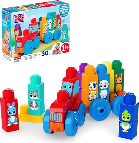 Mega Bloks Build & Match Animal Tractor