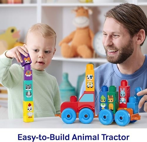 Mega Bloks Build & Match Animal Tractor