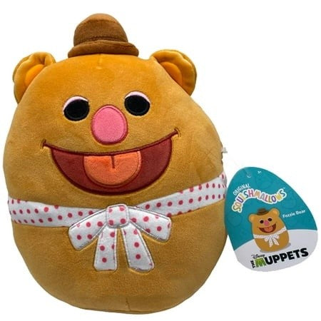 Squishmallow Disney the Muppets Fozzie Bear 8 Inch Stuffed Plush