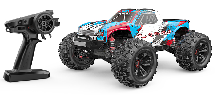 Mjx 4wd Off-road Hyper Go Brushless Rc - Red And Blue