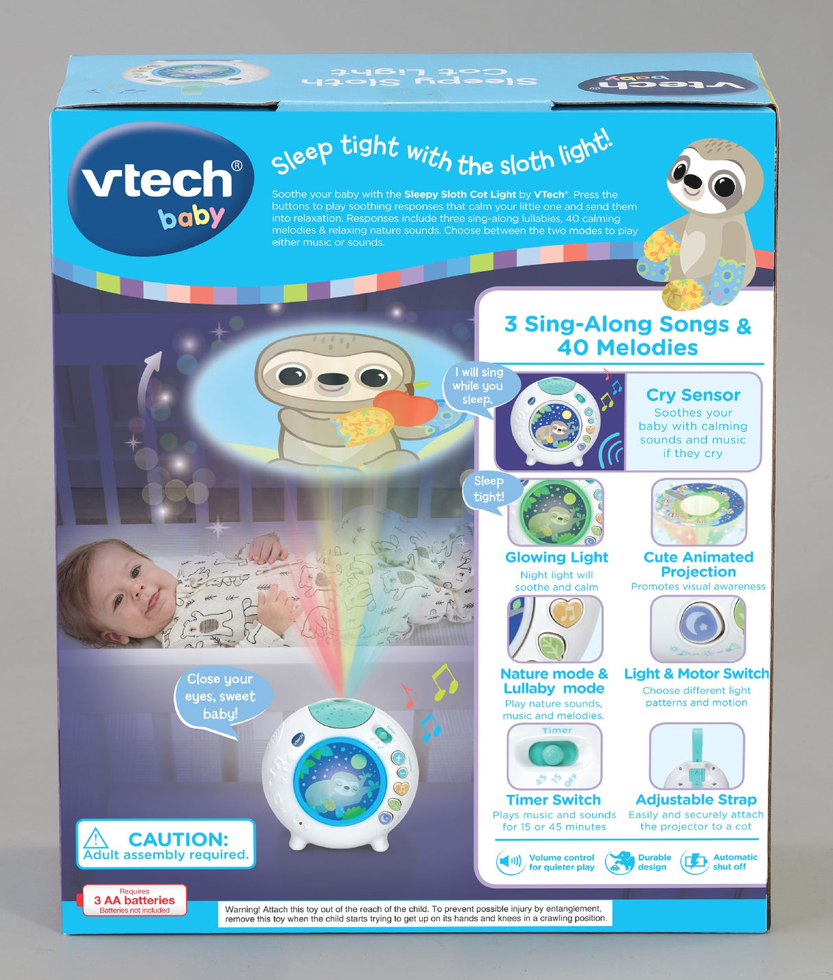 Vtech Sleepy Sloth Cot Light