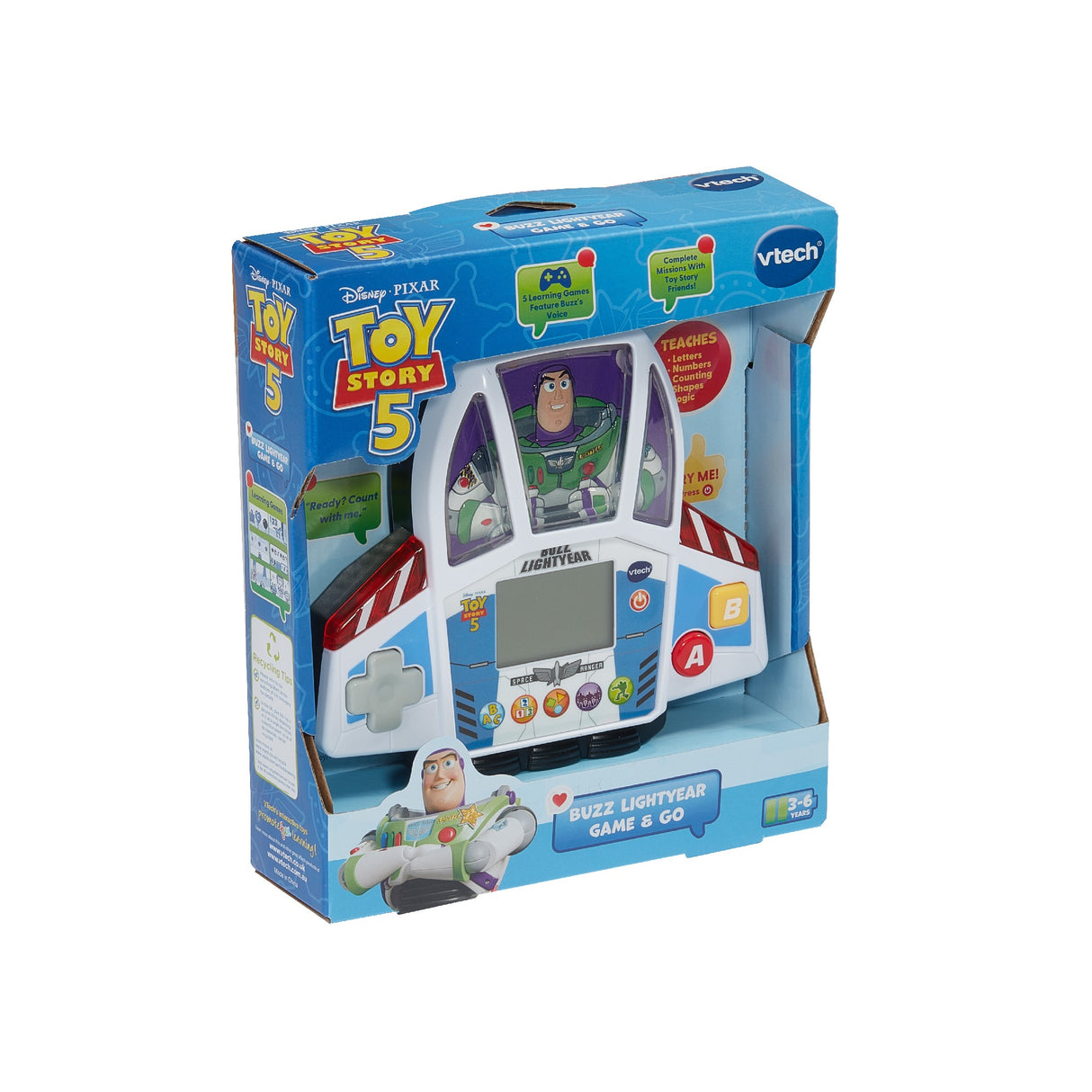 Vtech Disney Pixar Toy Story 5 Buzz Lightyear Game And Go
