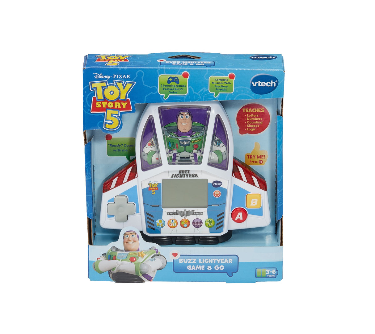 Vtech Disney Pixar Toy Story 5 Buzz Lightyear Game And Go
