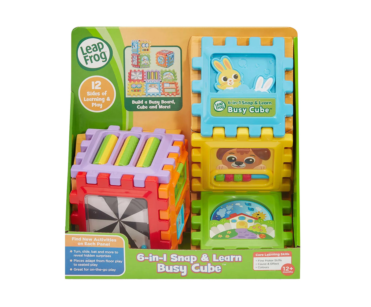 Leap Frog 6 In 1 Snap And Learn Busy Cube