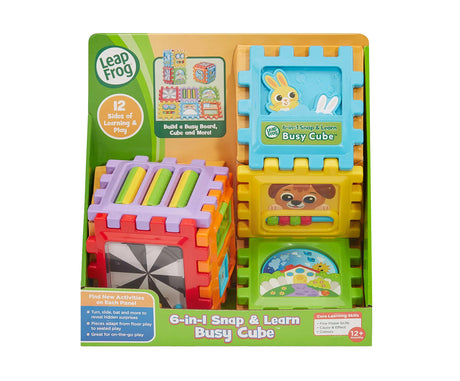 Leap Frog 6 In 1 Snap And Learn Busy Cube
