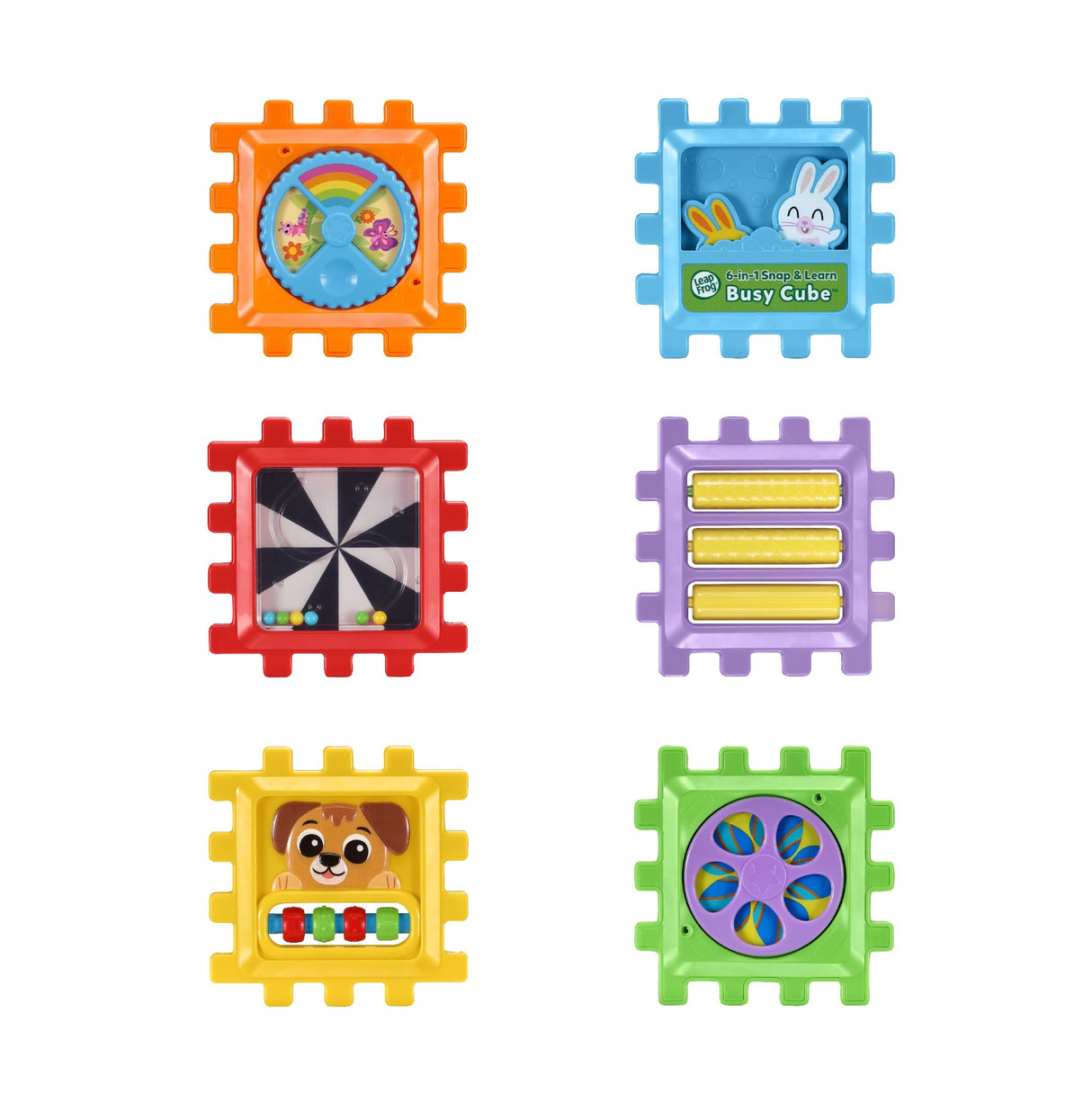 Leap Frog 6 In 1 Snap And Learn Busy Cube