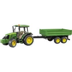 BRUDER AGRICULTURE JOHN DEERE 5115M TRACTOR WITH TIPPING TRAILER 