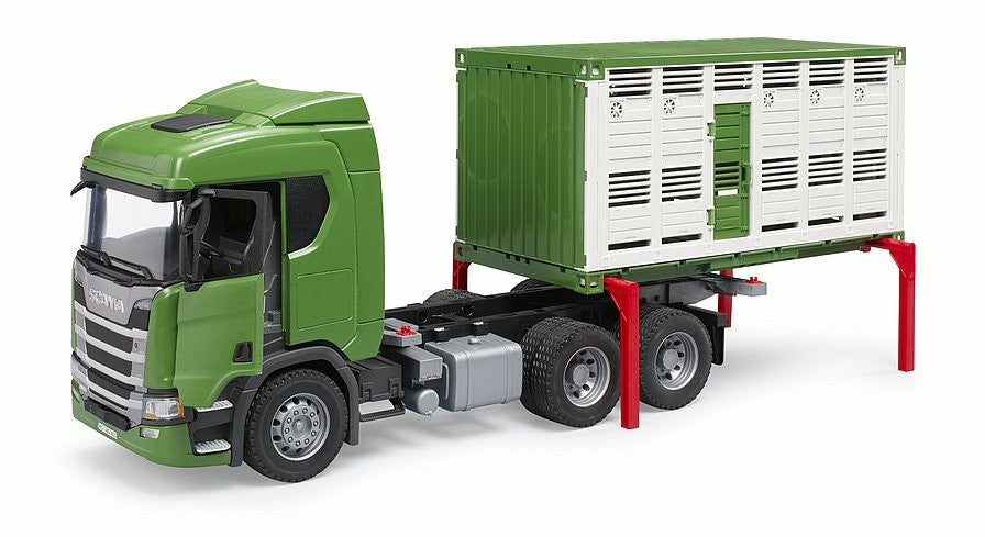 Bruder - Scania Super 560r Cattle Transporter With Cow