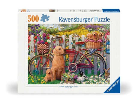 Ravensburger Cute Dogs In The Garden 500 Piece