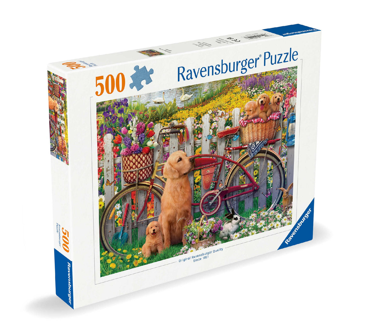 Ravensburger Cute Dogs In The Garden 500 Piece