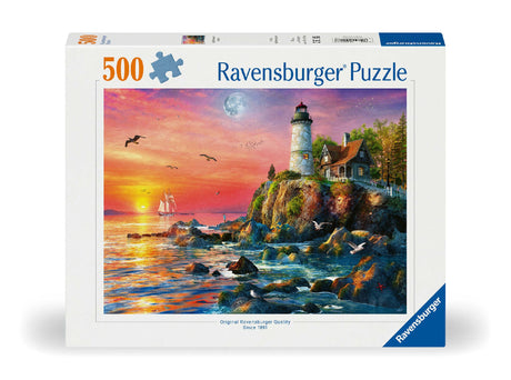 Ravensburger Lighthouse At Sunset Puzzle 500 Piece