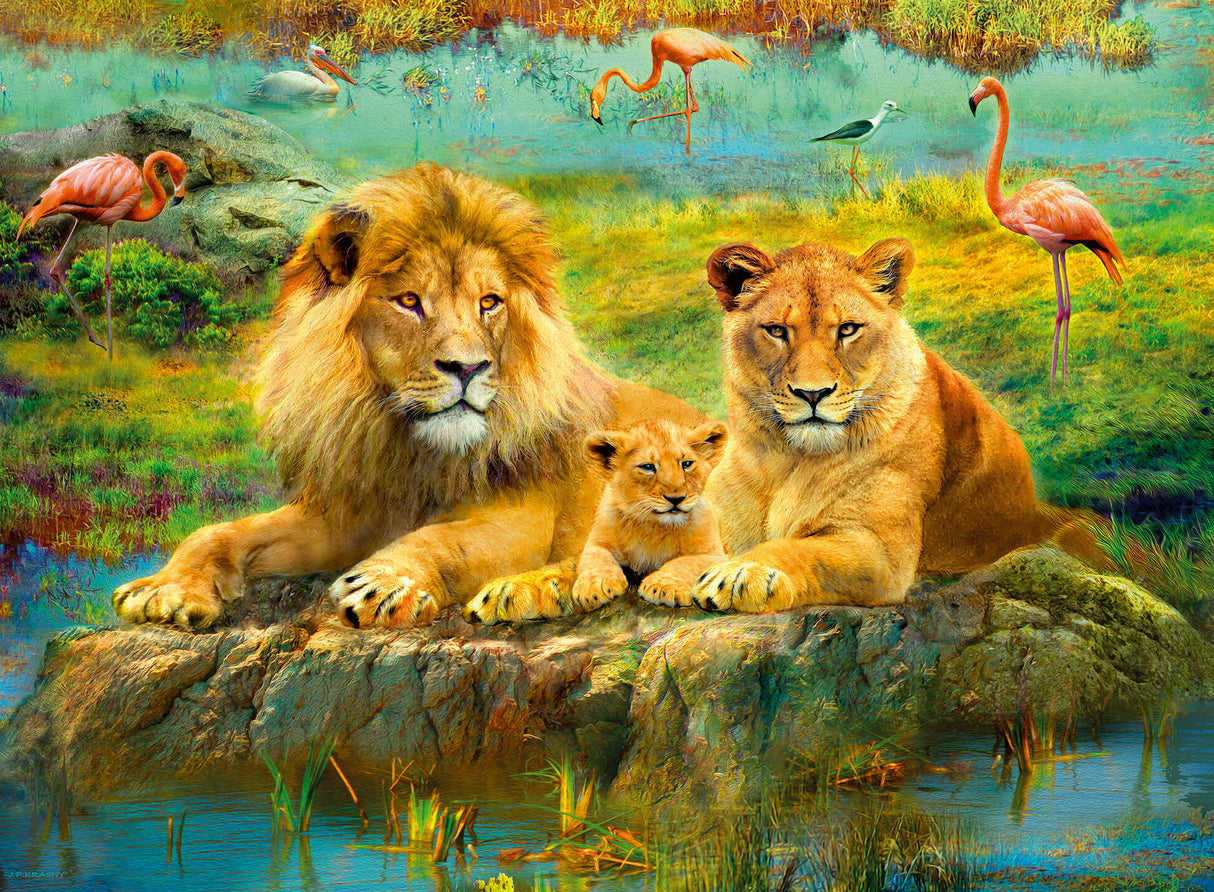 Ravensburger Lions In The Savannah Puzzle 500 Piece