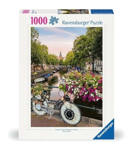 Ravensburger Bicycle And Flowers In Amsterdam  1000 Pieces