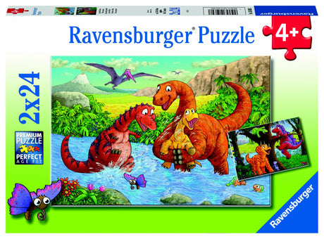 RBURG - DINOSAURS AT PLAY 2X24PC