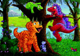RBURG - DINOSAURS AT PLAY 2X24PC
