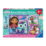 Ravensburger Gabby's Dollhouse Jigsaw Puzzles 3x 49 Pieces