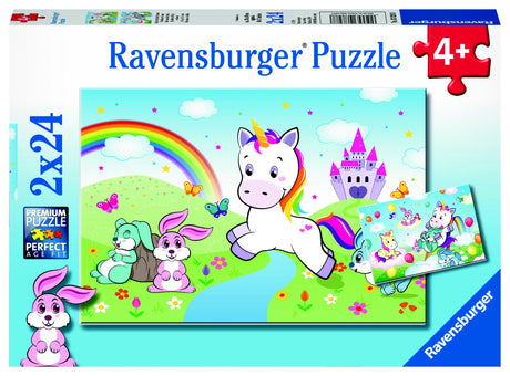 RBURG - FAIRYTALE UNICORN PUZZLE 2X24PC