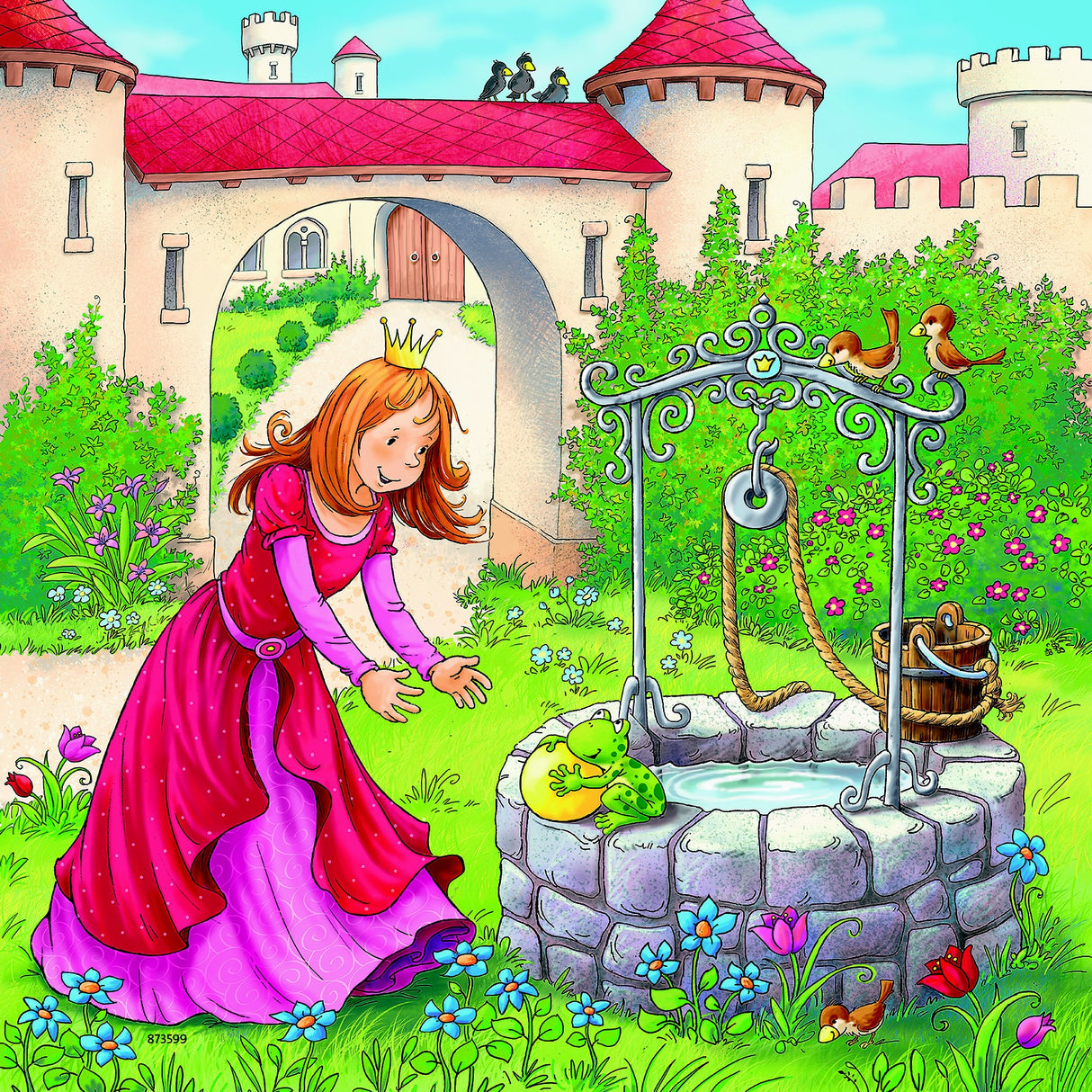 RAVENSBURGER RAPUNZEL RIDING HOOD AND FROG 3X49PC