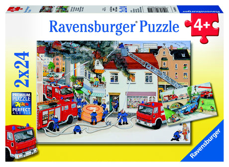 RBURG - BUSY FIRE BRIGADE PUZZLE 2X24PC