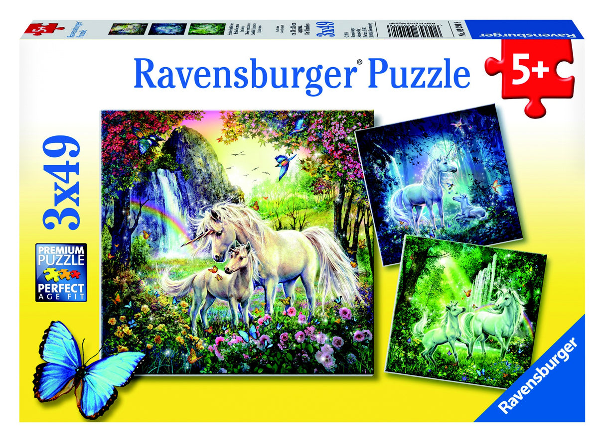 RBURG - BEAUTIFUL UNICORNS PUZZLE 3X49P