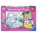 Ravensburger Disney Belle Cinderella Rapunzel 3x49 Piece