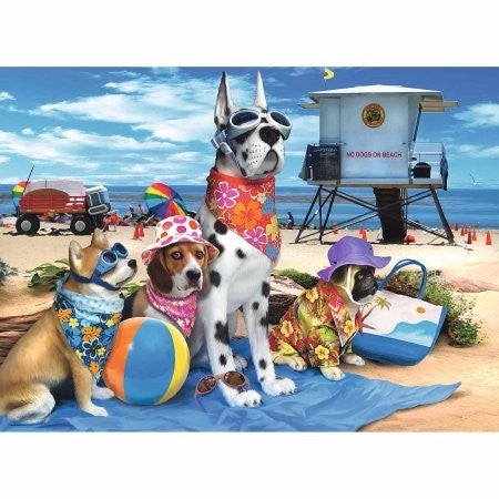 RBURG - NO DOGS ON THE BEACH PUZZLE 100PC