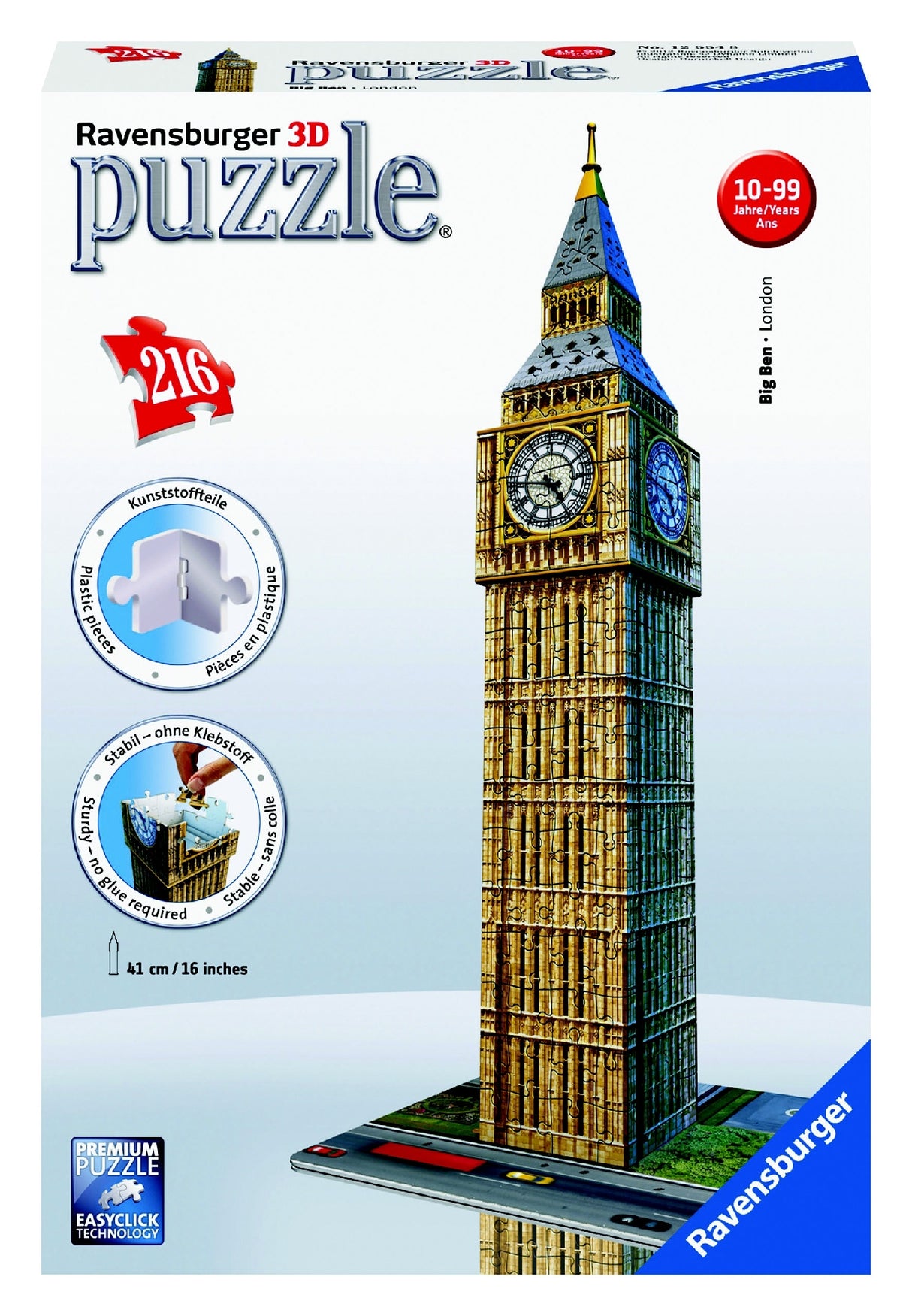 RAVENSBURGER BIG BEN 3D PUZZLE 216PC