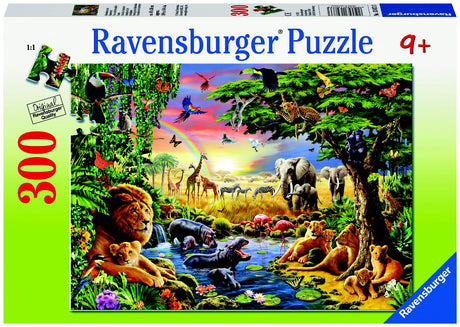 RAVENSBURGER AT THE WATERING HOLE PUZZLE 300PC