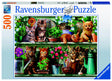 RAVENSBURGER- CATS ON THE SHELF PUZZLE 500PC